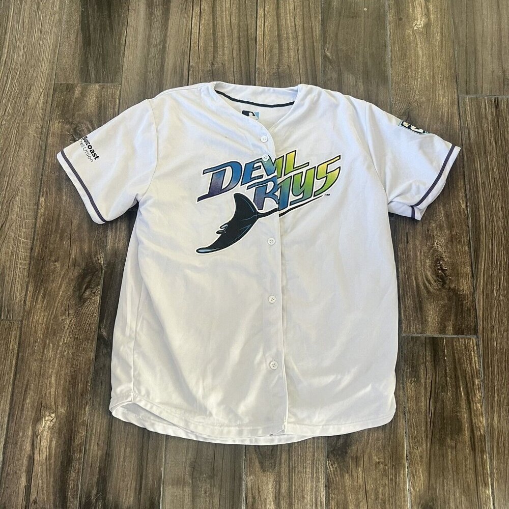 Match-Up MLB Tampa Bay Rays Reversible # 08 & #98 Baseball Jersey Size XL (193)